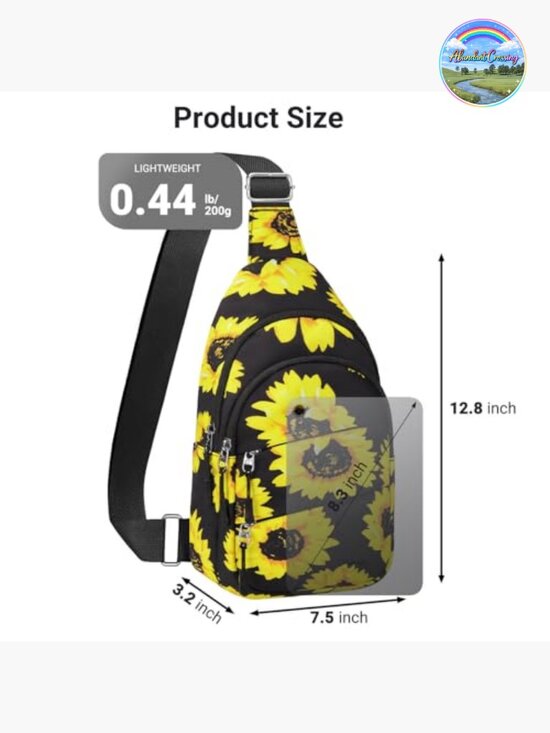 Anti Theft Lightweight Sling Backpack Crossbody Bag with Zippered Pockets